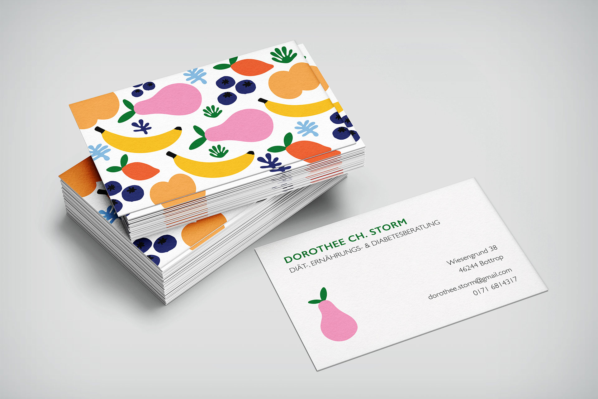 Chiara Hruby Lateo, Dorothee Storm, Corporate Design, Printmedien, Visitenkarten