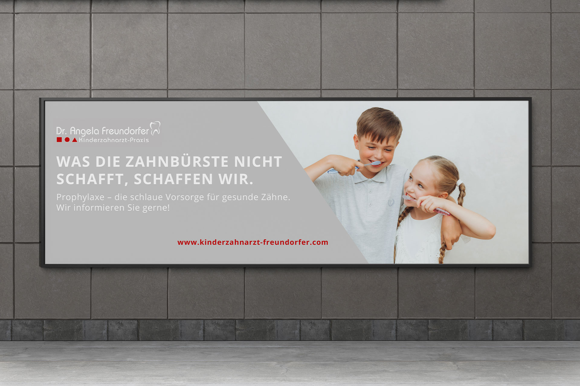 Chiara Hruby Lateo, Dr. Freundorfer, Corporate Design, Printmedien, Außenwerbung, Plakat