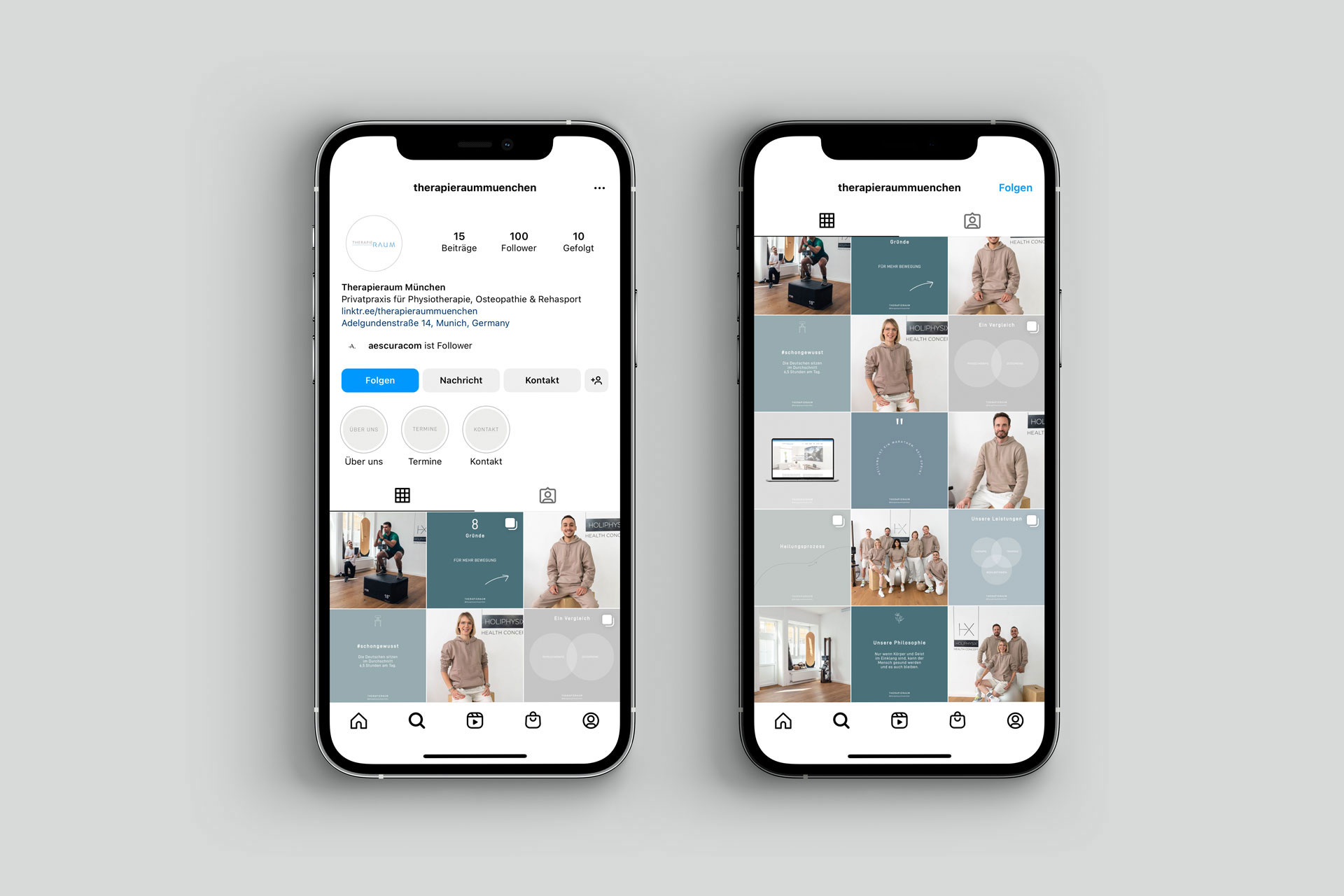 Chiara Hruby Lateo, Therapieraum, Social Media Marketing, Instagram