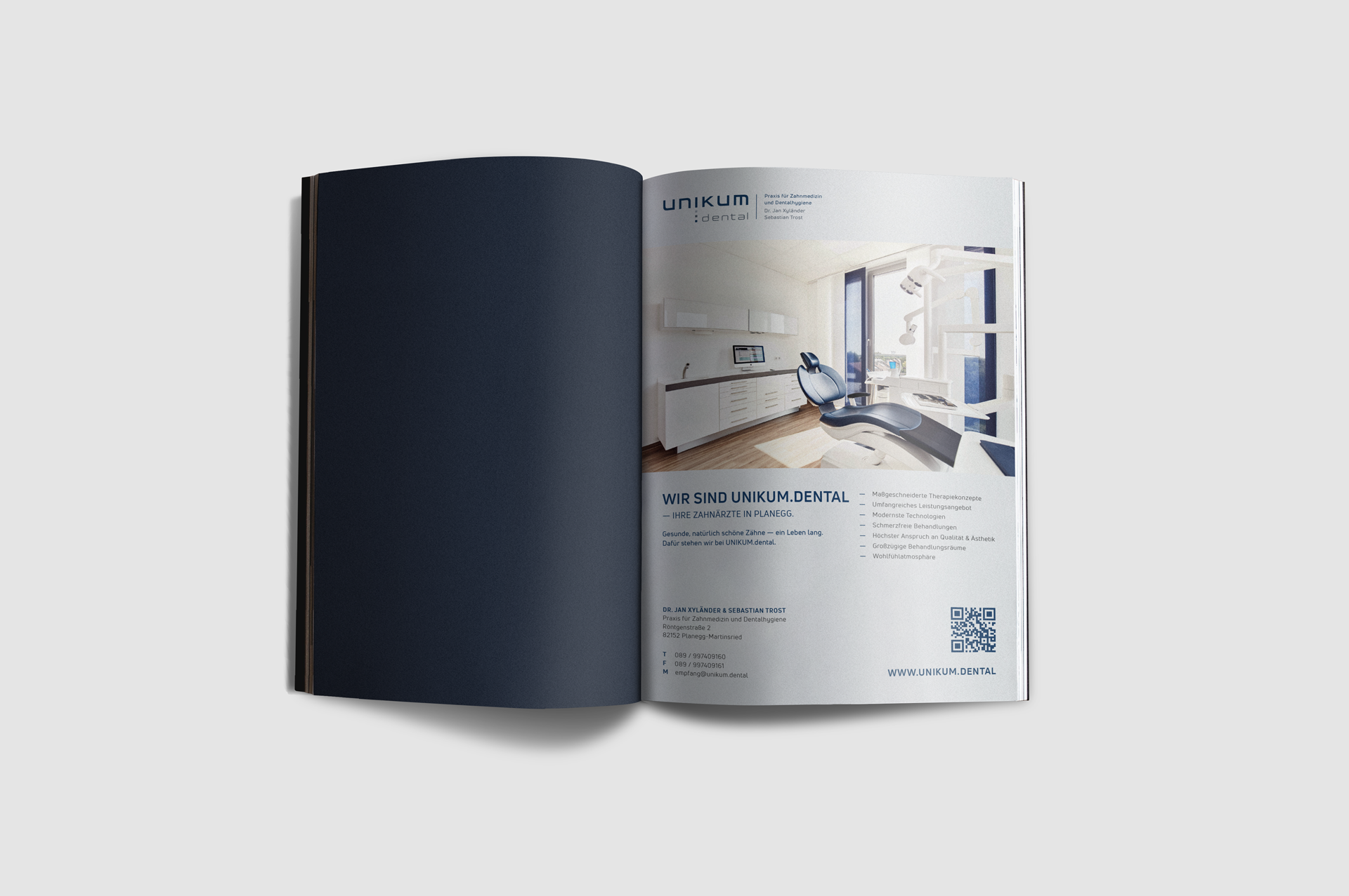 Chiara Hruby Lateo, Unikum.dental, Printmedien, Anzeigen-Kampagne