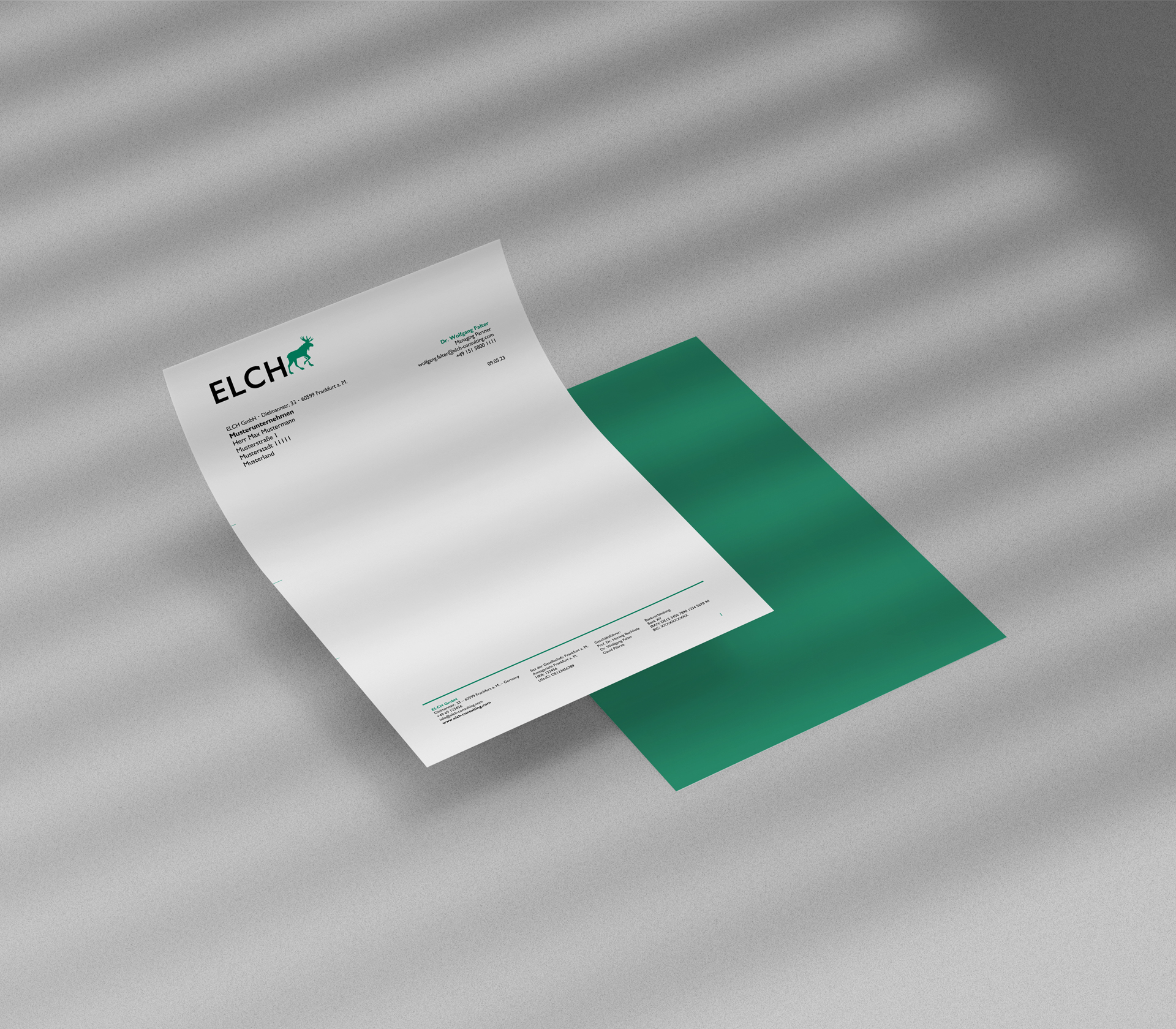 Chiara Hruby Lateo, Elch, Corporate Design, Briefpapier